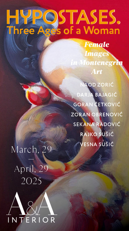 Exhibition poster featuring event details and artwork