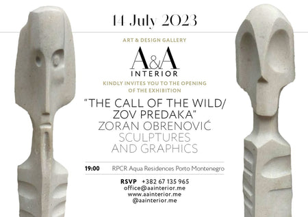 Exhibition poster featuring event details and artwork