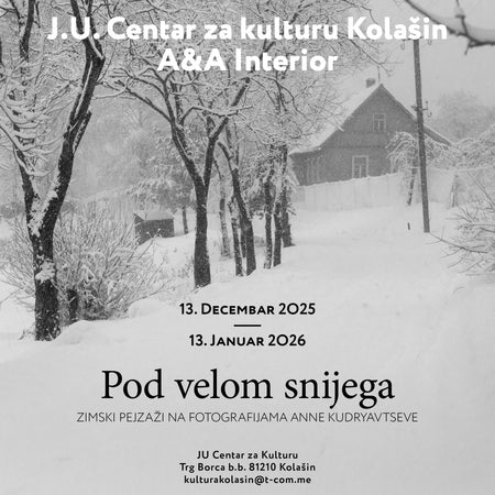 Exhibition poster featuring event details and artwork