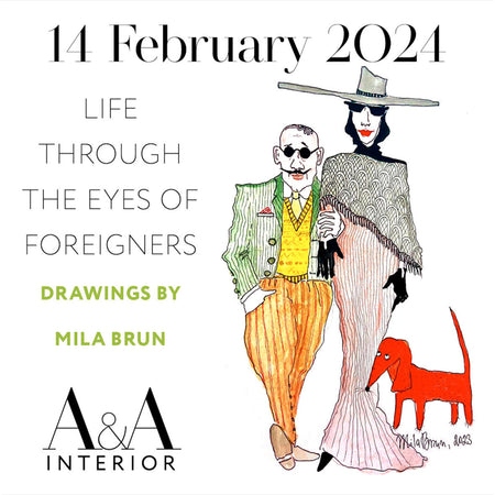 Exhibition poster featuring event details and artwork