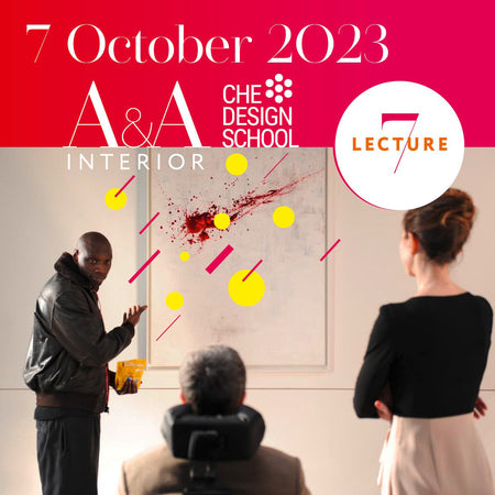 Exhibition poster featuring event details and artwork