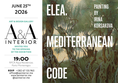 Exhibition poster featuring event details and artwork