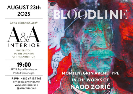 Exhibition poster featuring event details and artwork