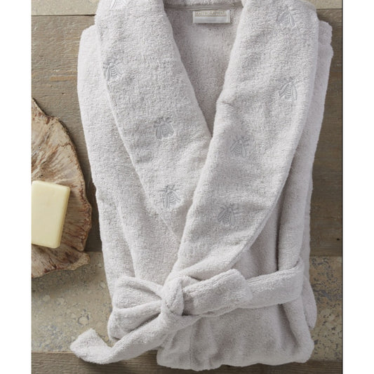 M. Bathrobe with hood; L. Bathrobe with hood