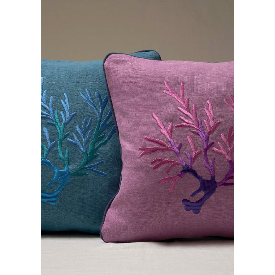 Corallomania Azure and green with azure embroidery