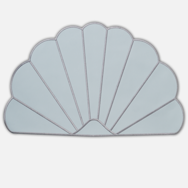 Saint-Jacques Faux Leather Blue-Grey