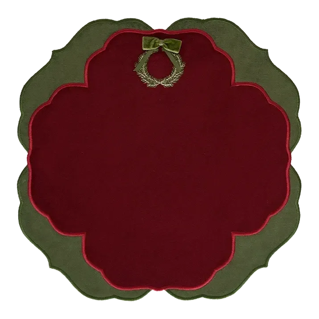 Christmas Wreath Burgundy