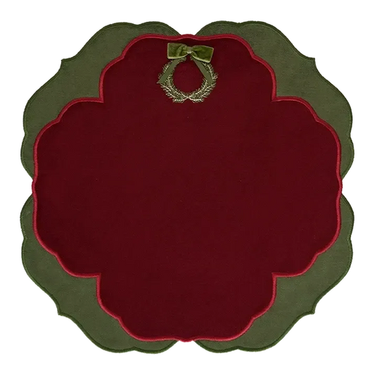 Christmas Wreath Burgundy