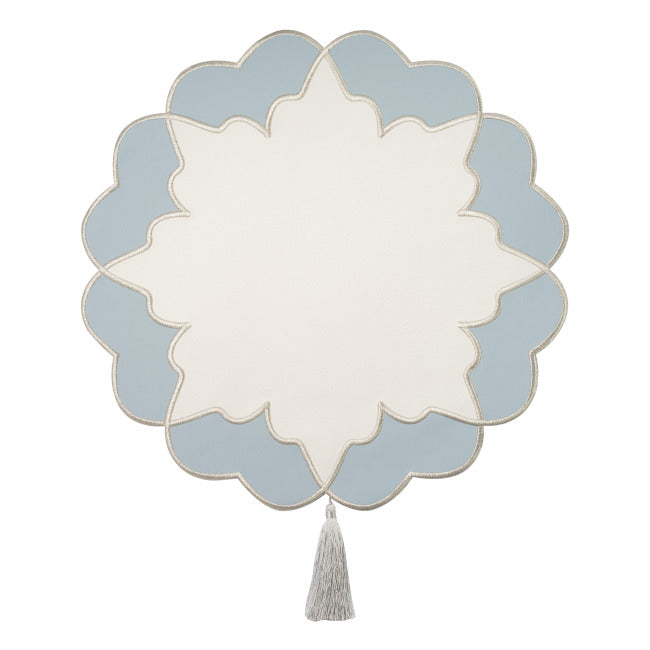 Crystal White / Light Blue