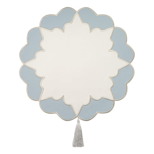 Crystal White / Light Blue