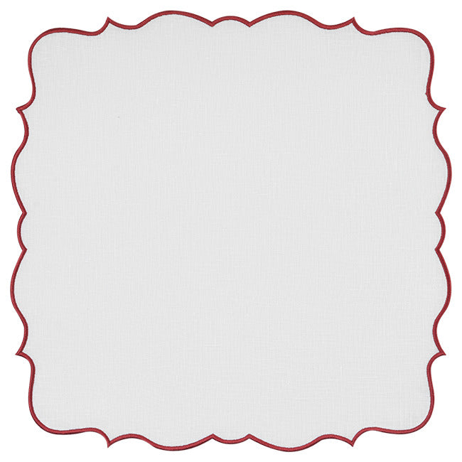 Versailles White / Burgundy