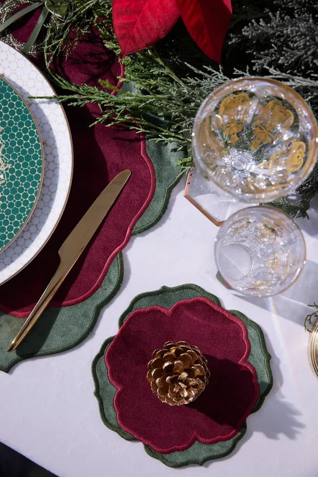 Christmas Wreath Burgundy