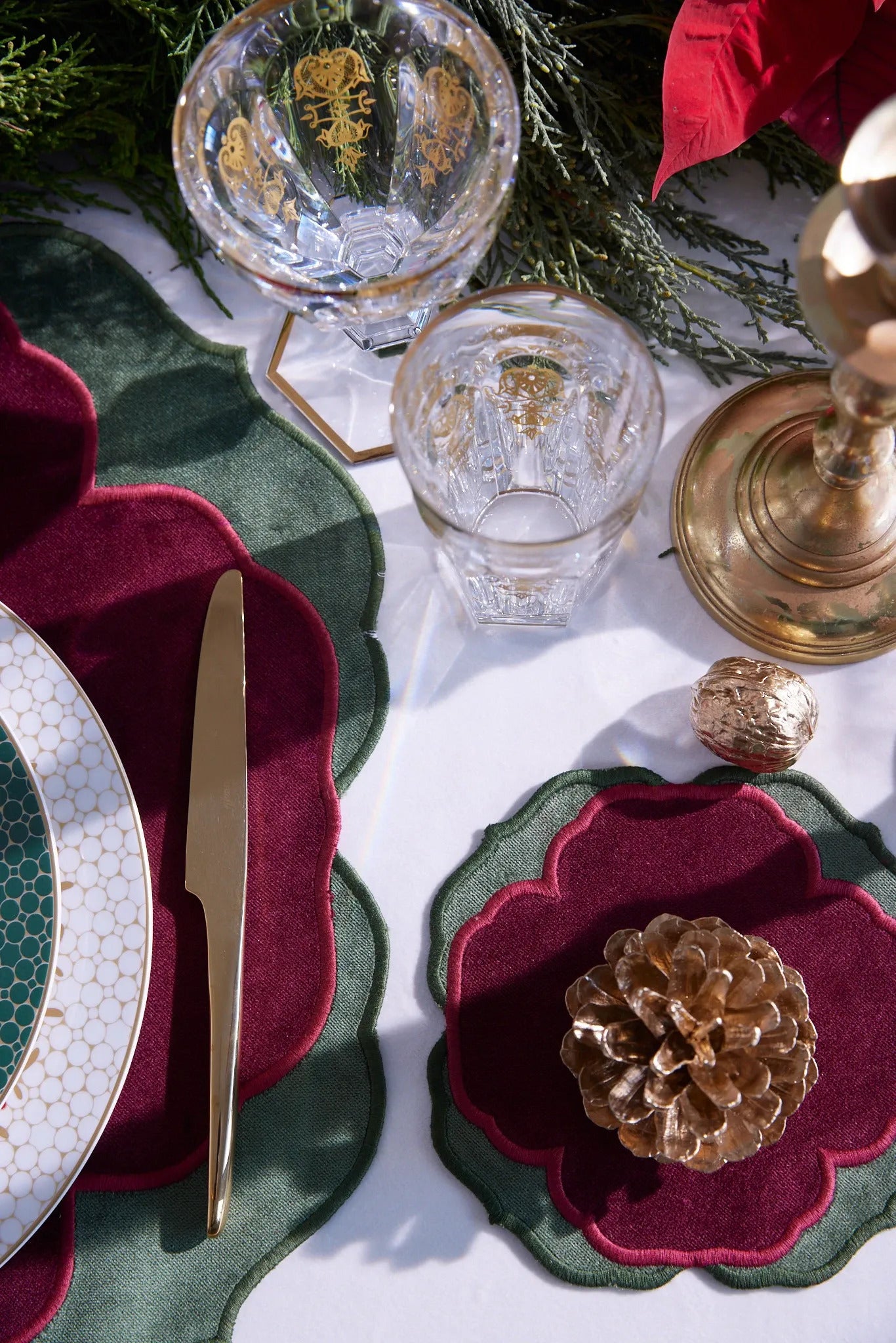 Christmas Wreath Burgundy