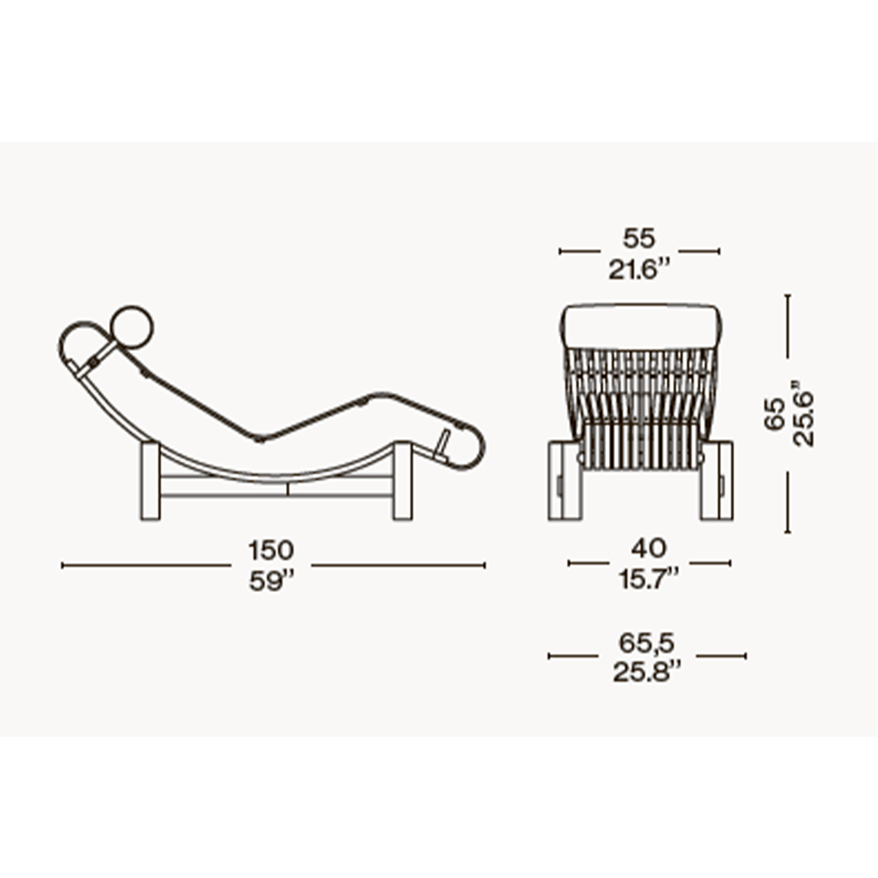 Chairs Cassina Tokyo Chaise Longue