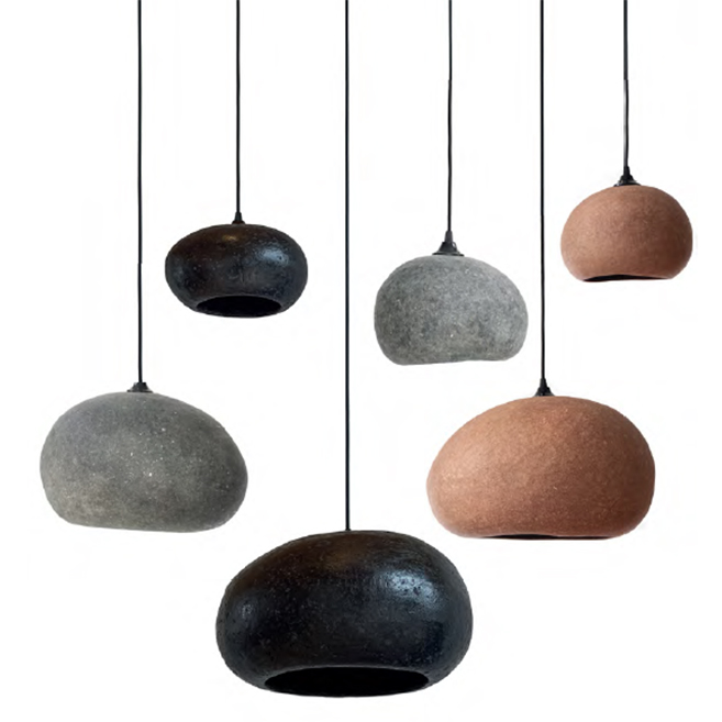 Lights Ay illuminate Pebble terracotta medium