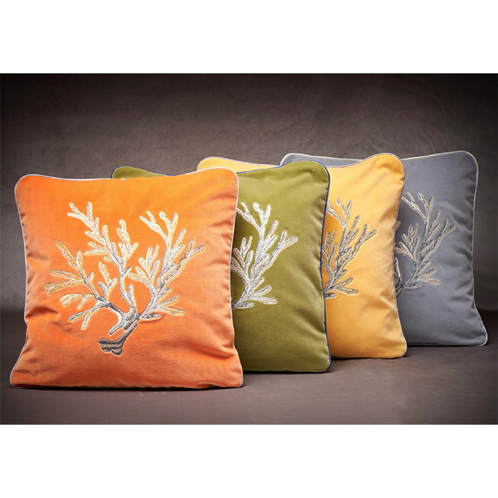 Cushions Mastro Raphael Piccole gioie velluto coralle