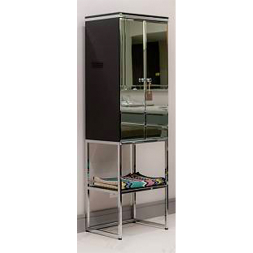 Bathroom Oasis Column with two doors Academy Specchio fumè